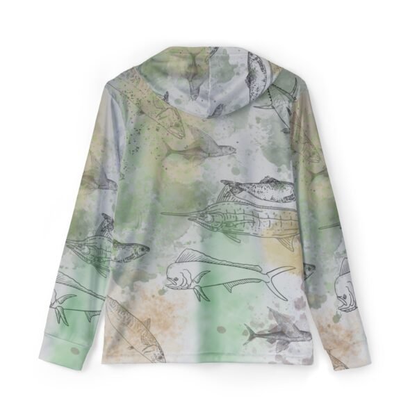 Fish Print Sports Hoodie - UPF 50+ - Image 3