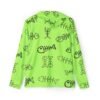 Fish Bone Print Sports Hoodie UPF 50+ - Image 2
