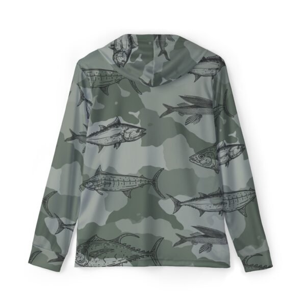 Camo Fish Print Sports Hoodie UPF 50+ - Image 2