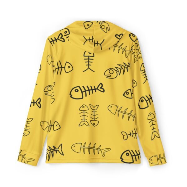 Fish Bone Print Sports Hoodie - UPF 50+ - Image 2