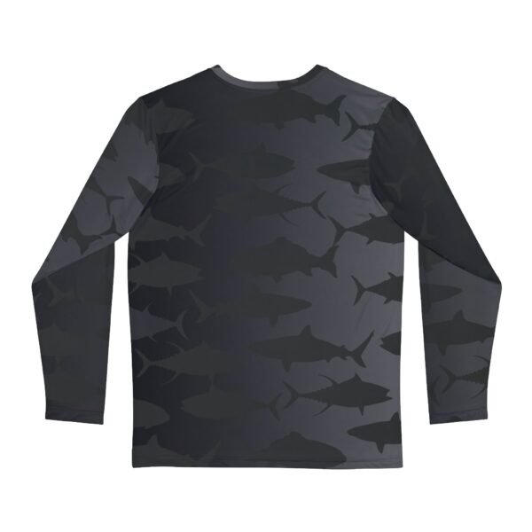 Dark Grey Black Shadow Fish Long Sleeve - Image 2