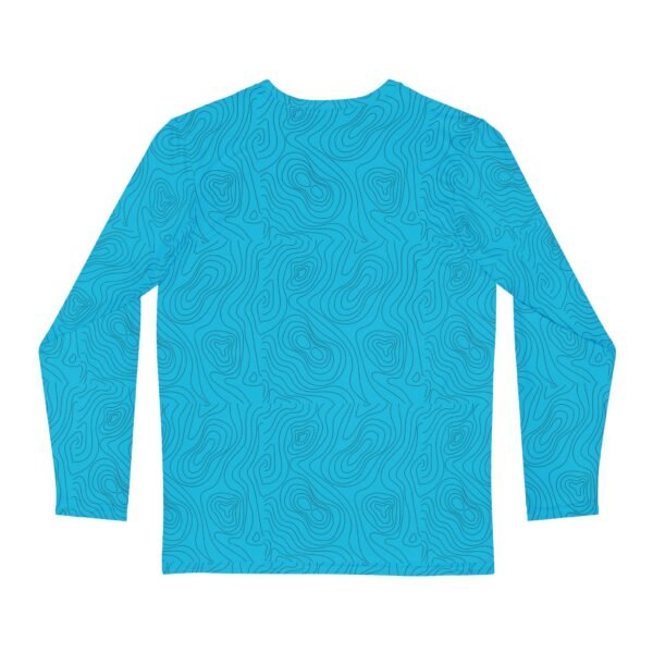 Blue Squiggle Unisex Long Sleeve Shirt - Image 2