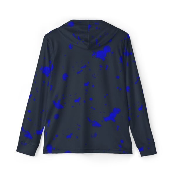 Black Blue Splash Sports Hoodie - UPF 50+ - Image 2