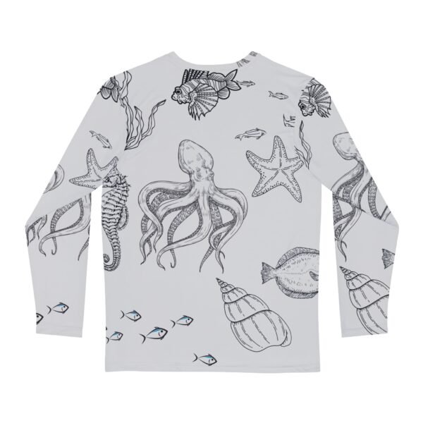 Grey Nautical Print Long Sleeve Shirt - Image 2