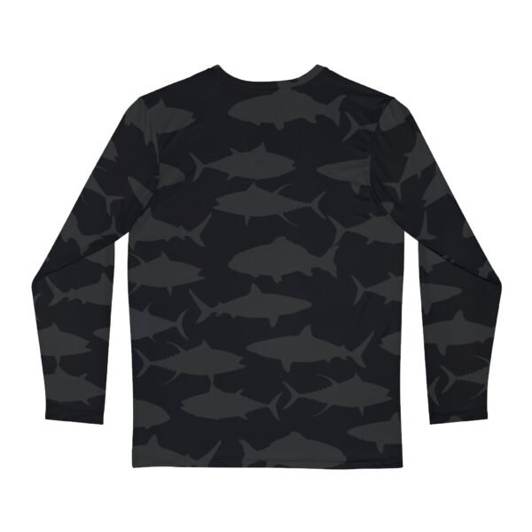 Black Shadow Fish Unisex Long Sleeve Shirt - Image 2