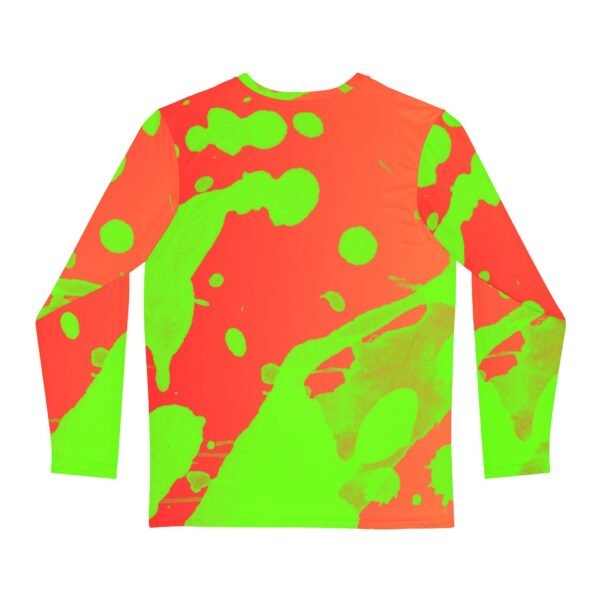 Red-Green Splash Print Long Sleeve Shirt - Image 2