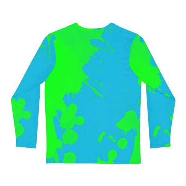 Lite Blue Green Splash Long Sleeve Shirt - Image 2