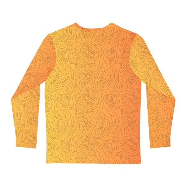 Orange Squiggle Unisex Long Sleeve Shirt - Image 2