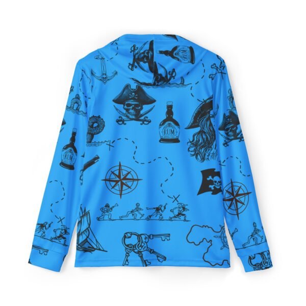 Blue Pirate Life Sports Hoodie UPF 50+ - Image 3