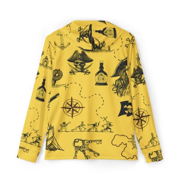 Yellow Pirate Life Sports Hoodie UPF 50 - Image 2