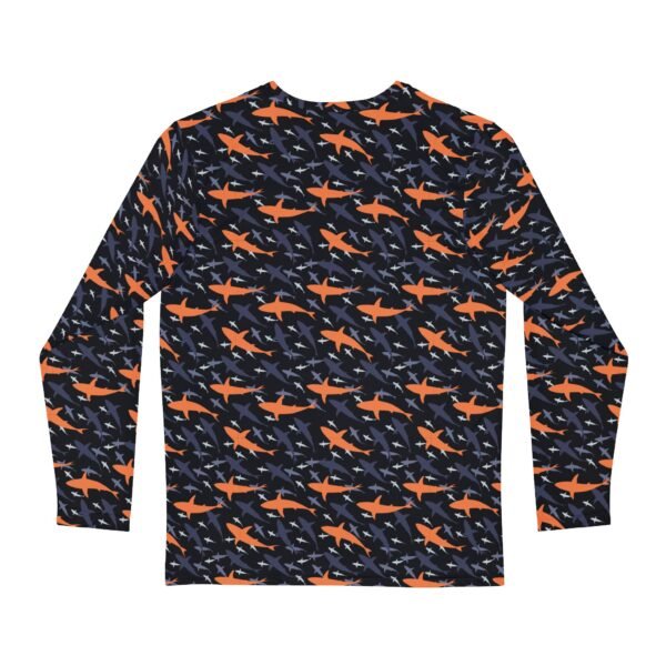 Orange Shark Long Sleeve Shirt - Image 2