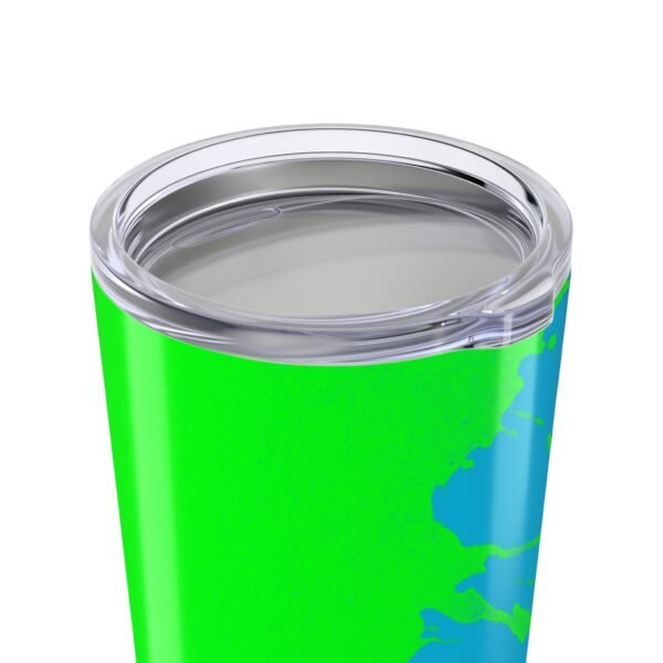 Blue -Green Splash Print 20oz Tumbler - Image 3