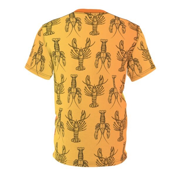 Orange Lobster Design Unisex Tee - Image 2