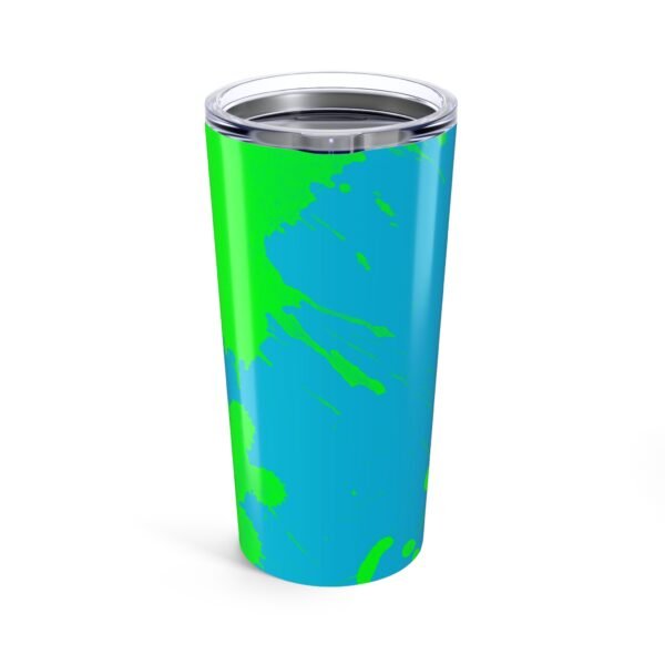 Blue -Green Splash Print 20oz Tumbler