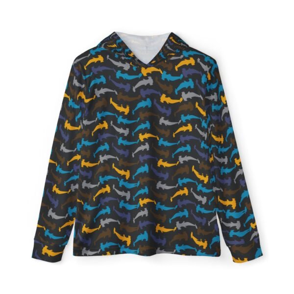 Shark Print Sports Hoodie - UPF 50+