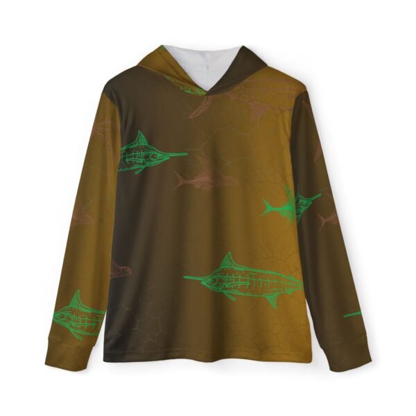 Marlin Print Sports Hoodie UPF 50+