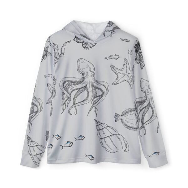 Grey Ocean Life Sports Hoodie UPF 50+
