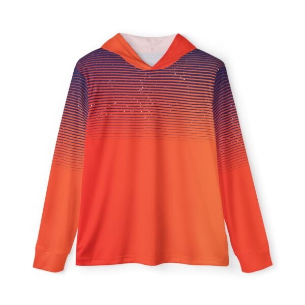 Orange Blue Unisex Sports Hoodie UPF 50