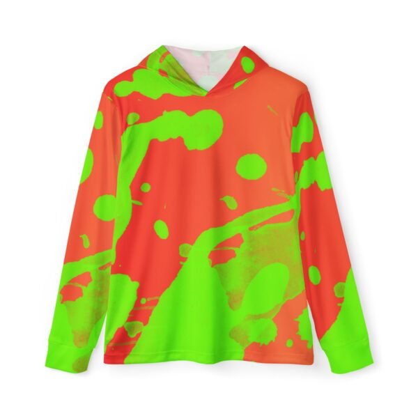 Red/Green Splash Sports Hoodie UPF 50