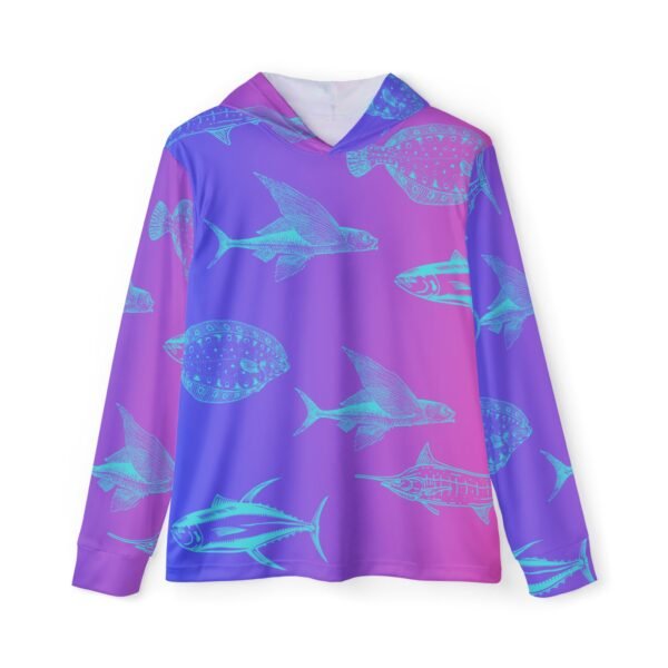Purple Fish Unisex Sports Hoodie UPF 50