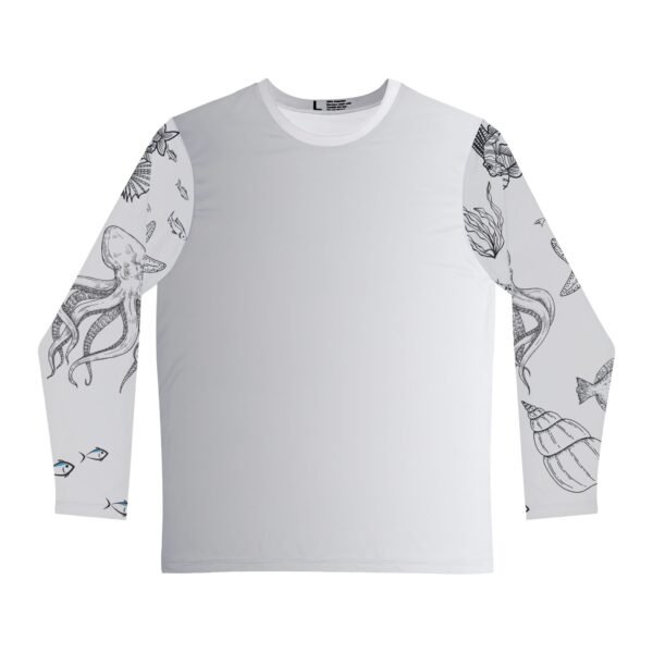Grey Nautical Print Long Sleeve Shirt