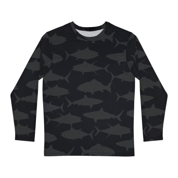 Black Shadow Fish Unisex Long Sleeve Shirt