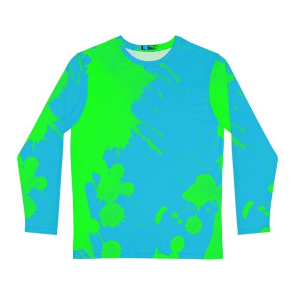 Lite Blue Green Splash Long Sleeve Shirt