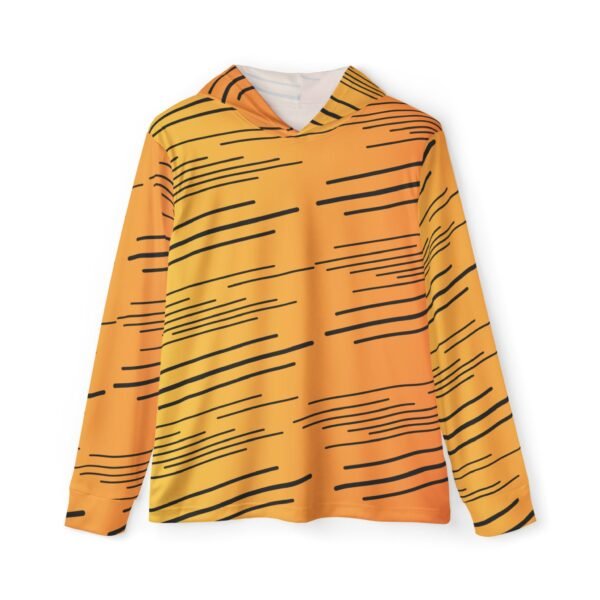 Orange Stripe Unisex Sports Hoodie UPF 50