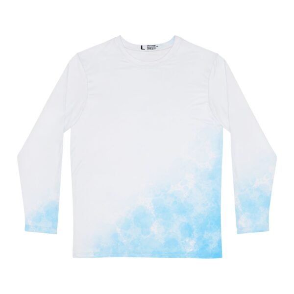 White Blue Wave Unisex Long Sleeve Shirt