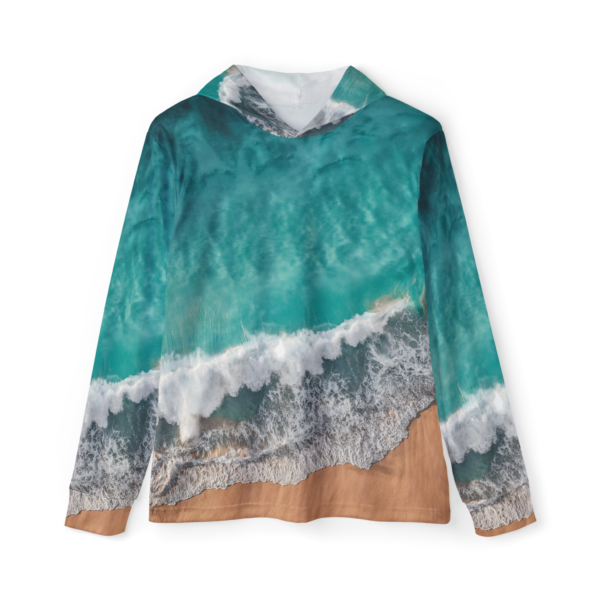 Waves Print Unisex Sports Hoodie UPF 50