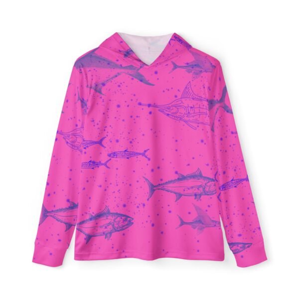 Purple Fish Unisex Sports Hoodie UPF 50+