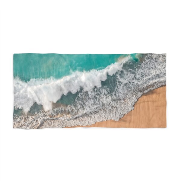 Wave Print Beach Towel