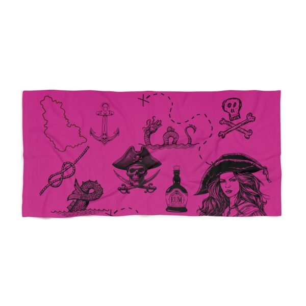 Pirate Beach Towel - Shore Themed Print