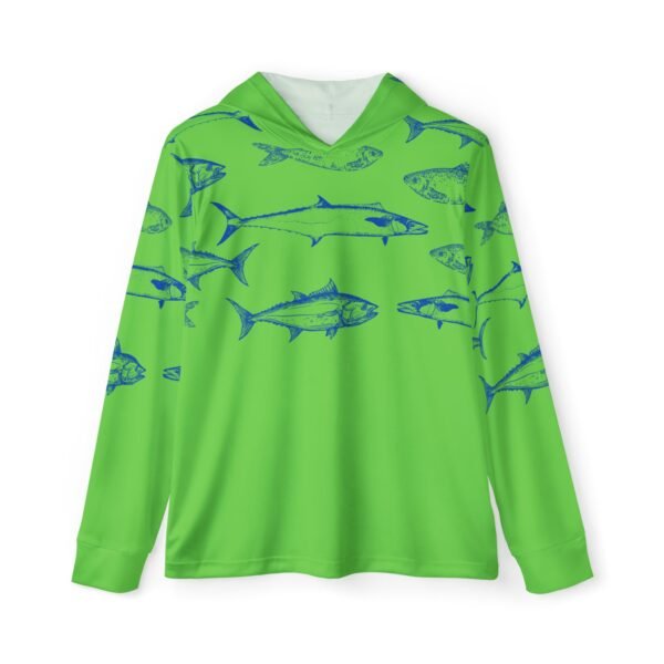 Green, Blue Fish Sports Hoodie