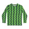 Black -Green Mahi Print Long Sleeve Shirt