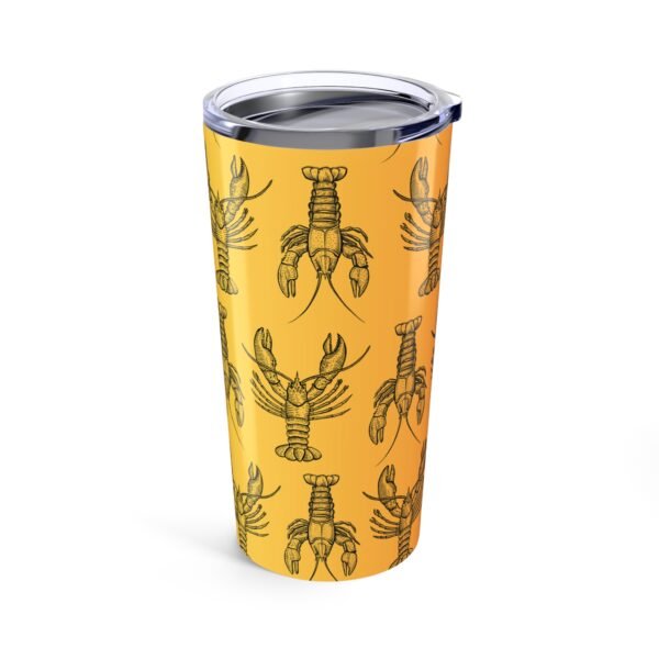 Orange Lobster Print 20oz Tumbler - Image 4