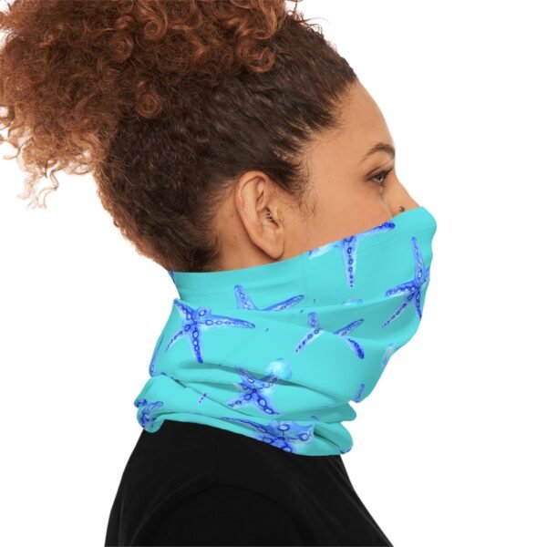 Blue Starfish Print Neck Gaiter - Image 3