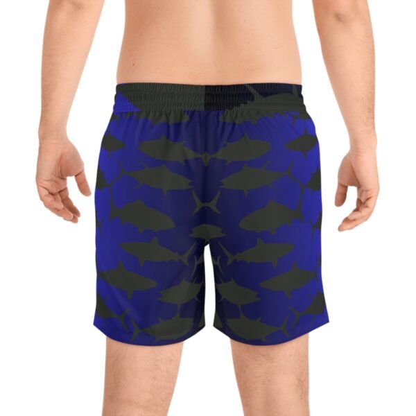 Blue Fade Fish Swim Shorts - Image 4