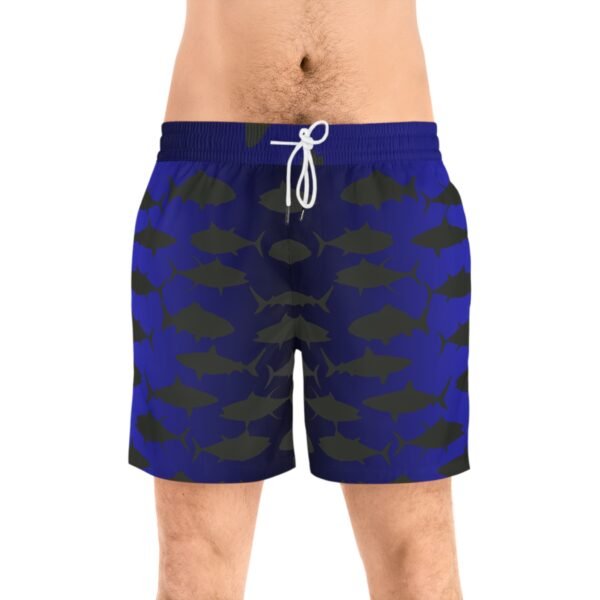 Blue Fade Fish Swim Shorts - Image 3