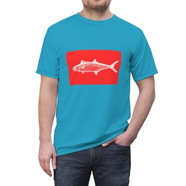 Wahoo Flag Design Unisex Tee - Image 4