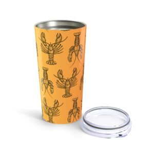 Orange Lobster Print 20oz Tumbler