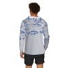Grey Fish Print Sports Hoodie UPF 50+ - Image 4
