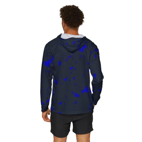 Black Blue Splash Sports Hoodie - UPF 50+ - Image 4