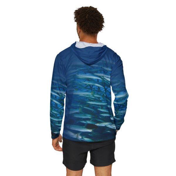 Blue Fish Unisex Sports Hoodie UPF 50+ - Image 4