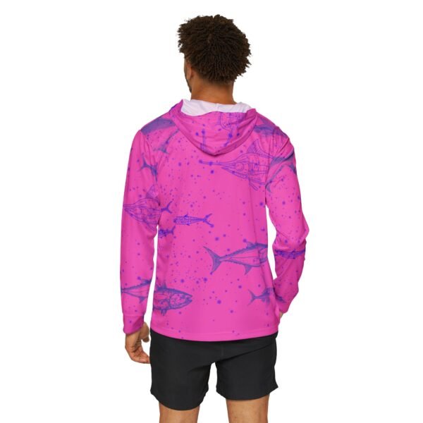 Purple Fish Unisex Sports Hoodie UPF 50+ - Image 4