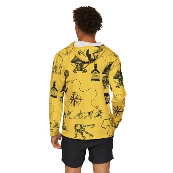 Yellow Pirate Life Sports Hoodie UPF 50 - Image 4