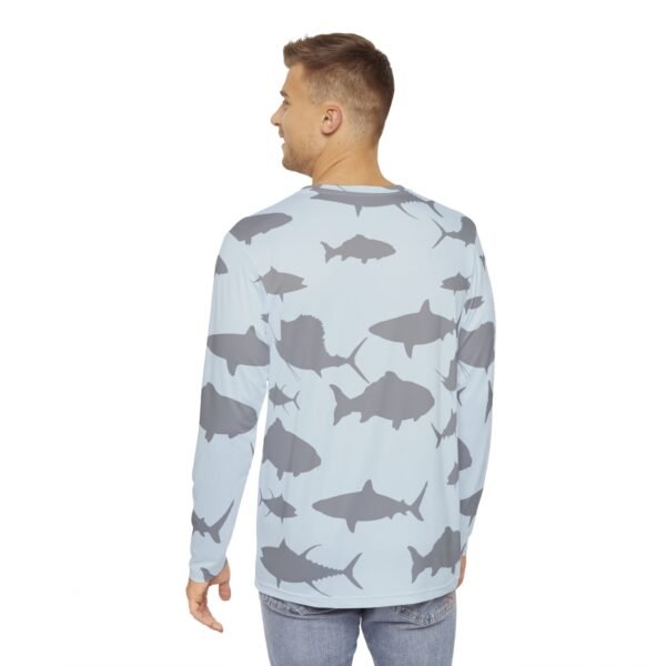 Fish Shadow Fish Print Long Sleeve Shirt - Image 2