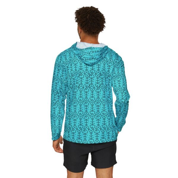 Fish Bones Print  Sports Hoodie - UPF 50+ - Image 4