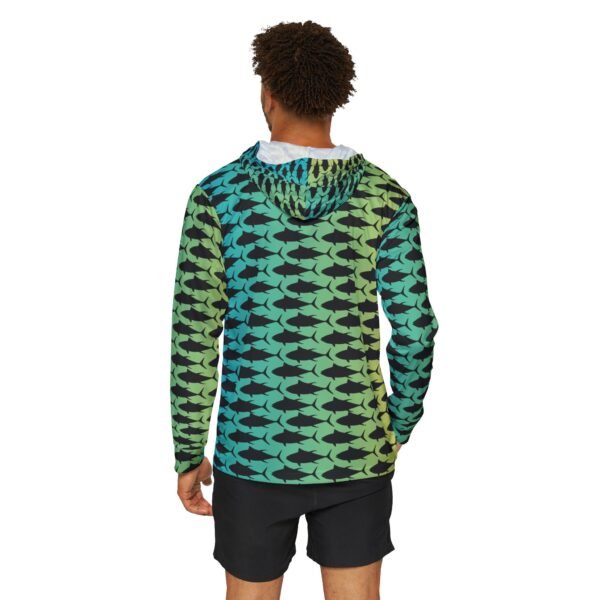 Color Tuna Print Sports Hoodie - UPF 50+ - Image 4