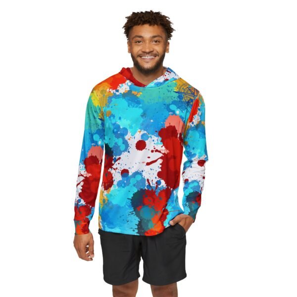 Multi Color Splash  Hoodie - UPF 50+ - Image 3